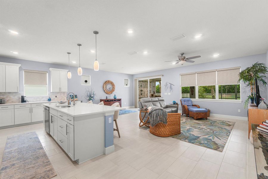 Furnished interior view inside a new home in , Port St. Lucie (Image 24).