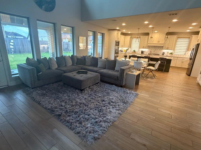 Furnished interior view inside a new home in Legacy Prairie at Katy Court, Katy (Image 3).