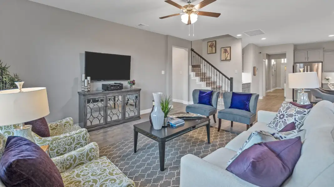 Furnished interior view inside a new home in Northstar West, Fort Worth (Image 21). Furnished interior view inside a new home in Northstar West, Fort Worth (Image 21).