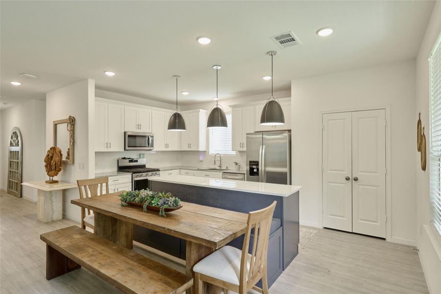 Furnished interior view inside a new home in The Pines At Seven Coves, Willis (Image 26).