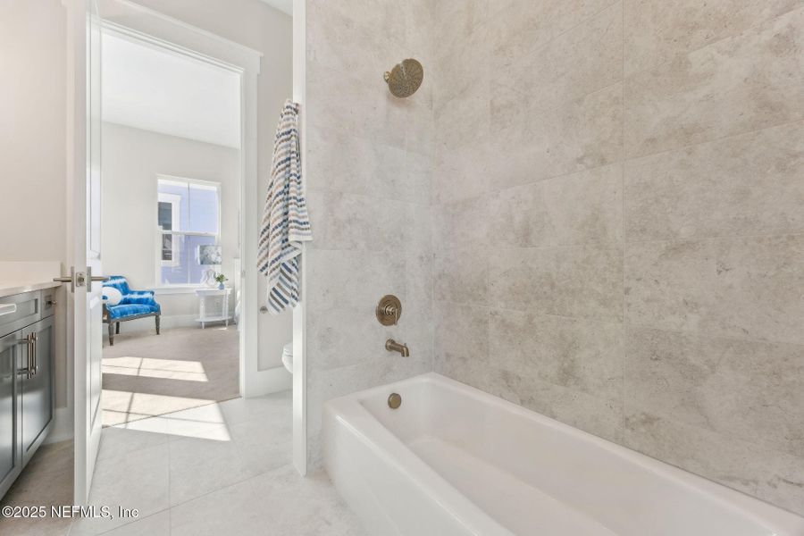 Furnished interior view inside a new home in , Fernandina Beach (Image 18). Furnished interior view inside a new home in , Fernandina Beach (Image 18).