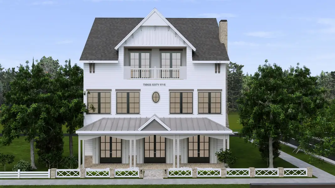 Representative exterior photo of a completed home built from the Laurel by Arkan Homes in Echo at Crabapple, Alpharetta, GA (Image 1).