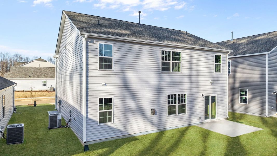 Exterior details and patio area of a home in Bedford Place, Wilson (Image 23).