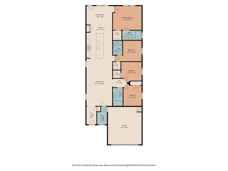 A detailed layout reveals a spacious four-bedroom configuration designed for seamless modern living. A detailed layout reveals a spacious four-bedroom configuration designed for seamless modern living.
