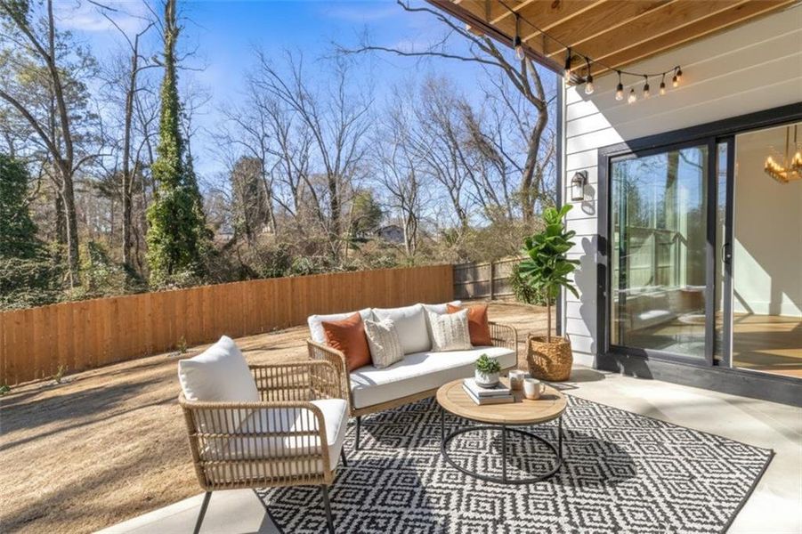 Exterior details and patio area of a home in , Hoschton (Image 37). Exterior details and patio area of a home in , Hoschton (Image 37).