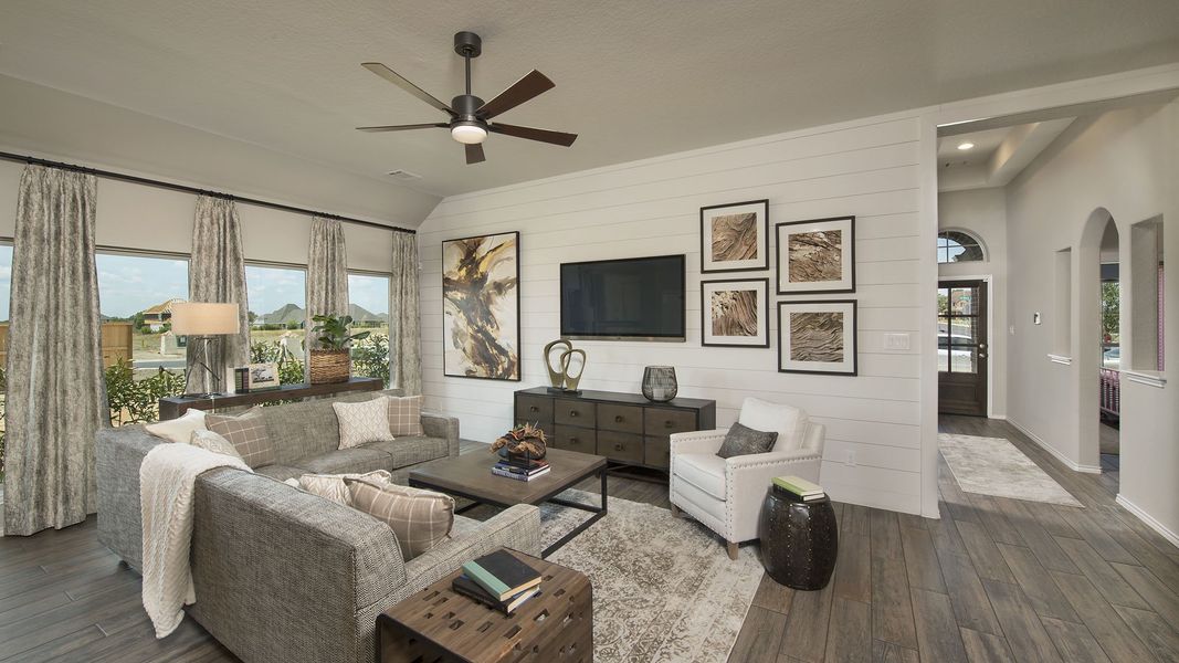 Representative furnished interior of a home built from the 2026W by Perry Homes in Veramendi, New Braunfels (Image 17).