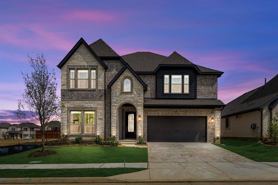 Front exterior of a new home in Creekview Meadows, Pilot Point, TX, highlighting curb appeal (Image 18). Front exterior of a new home in Creekview Meadows, Pilot Point, TX, highlighting curb appeal (Image 18).