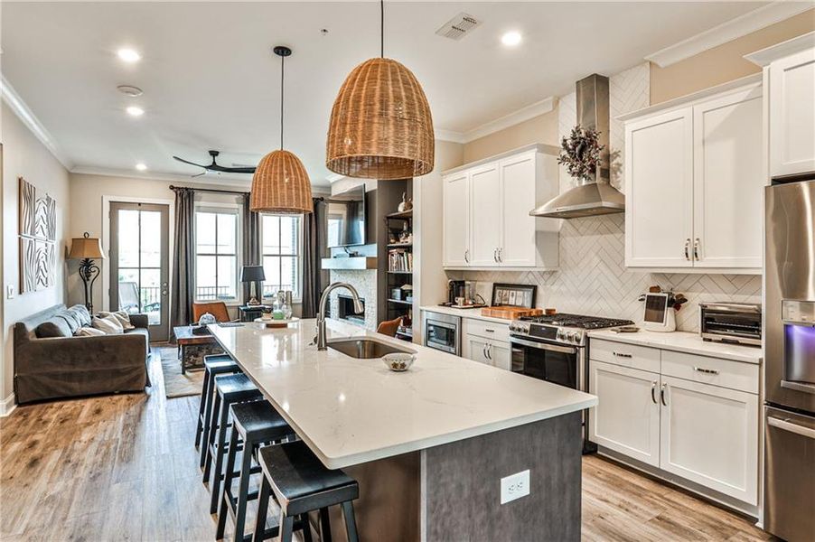 Furnished interior view inside a new home in Waterside Condos, Peachtree Corners (Image 17).