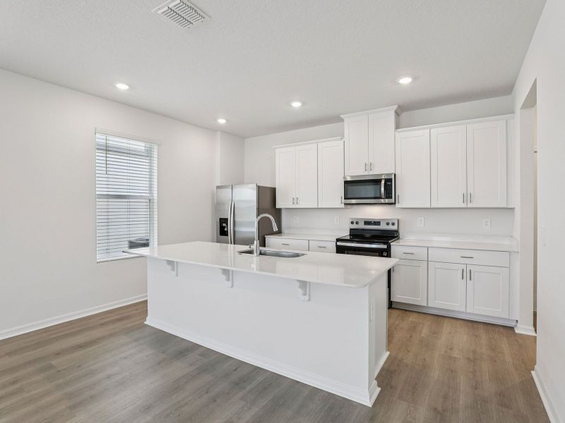 Furnished interior view inside a new home in The Meadow at Crossprairie Bungalows, St. Cloud (Image 3). Furnished interior view inside a new home in The Meadow at Crossprairie Bungalows, St. Cloud (Image 3).