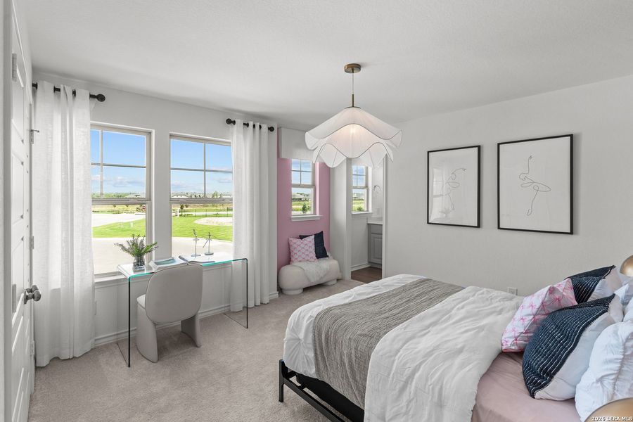 Furnished interior view inside a new home in Nopal Valley, San Antonio (Image 4).
