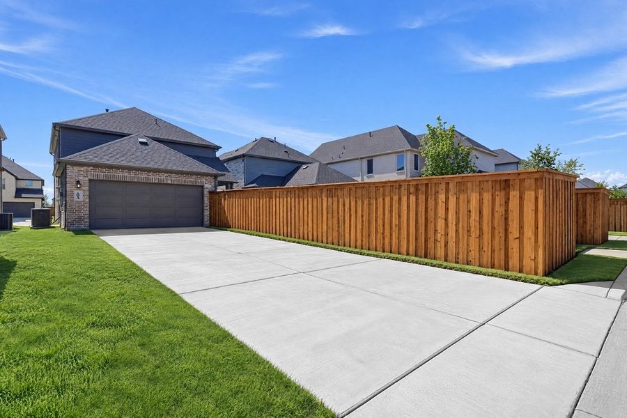 Exterior details and patio area of a home in Cross Creek Meadows, Celina (Image 21). Exterior details and patio area of a home in Cross Creek Meadows, Celina (Image 21).