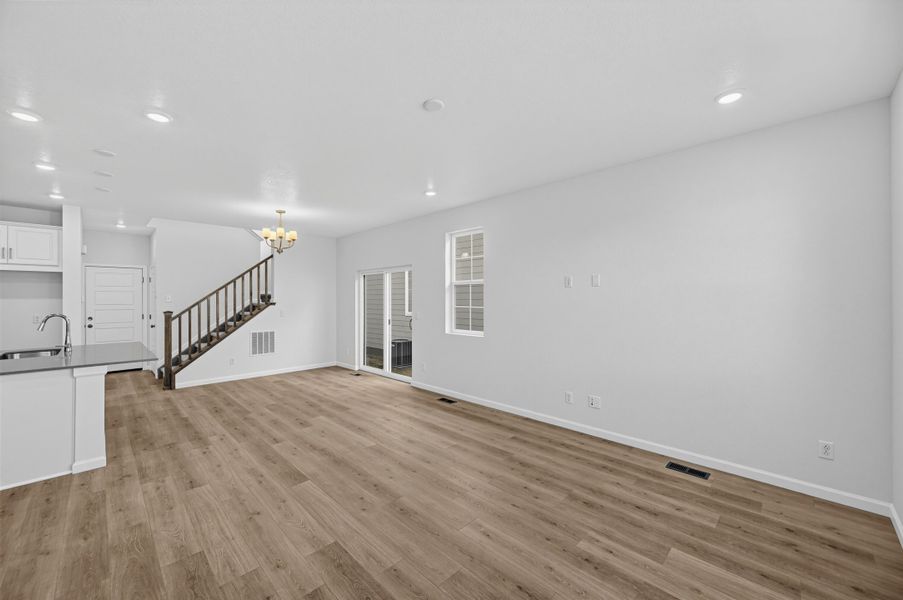 Spacious, unfurnished interior of a new home in The Aurora Highlands, Aurora (Image 11). Spacious, unfurnished interior of a new home in The Aurora Highlands, Aurora (Image 11).