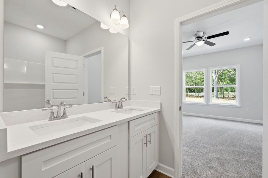 Furnished interior view inside a new home in Southern Charm, Crestview (Image 13).