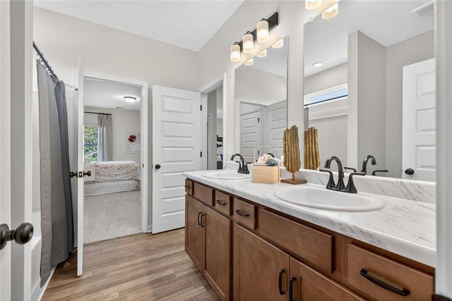 Furnished interior view inside a new home in Allen Manor, Hoschton (Image 34).