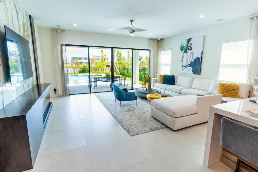 Furnished interior view inside a new home in , Palm Beach Gardens (Image 18). Furnished interior view inside a new home in , Palm Beach Gardens (Image 18).