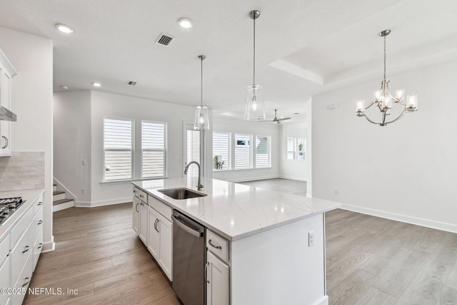 Furnished interior view inside a new home in Crosswinds 40’, Ponte Vedra (Image 4).
