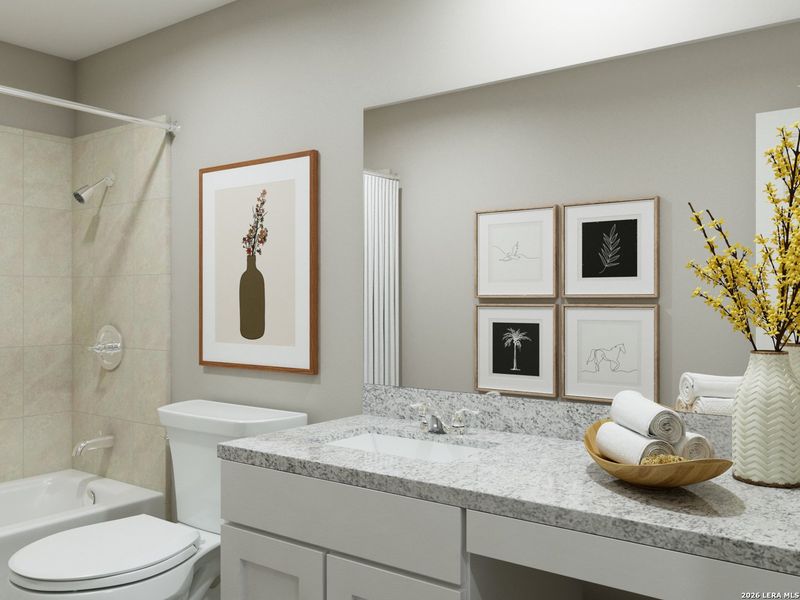 Furnished interior view inside a new home in Cinco Lakes, San Antonio (Image 18).