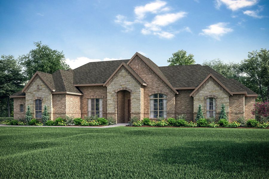 Representative exterior photo of a completed home built from the Dublin by John Houston Homes in Valor Estates, Temple, TX (Image 1).