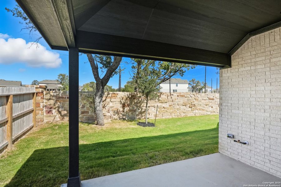 Exterior details and patio area of a home in Davis Ranch, San Antonio (Image 2). Exterior details and patio area of a home in Davis Ranch, San Antonio (Image 2).