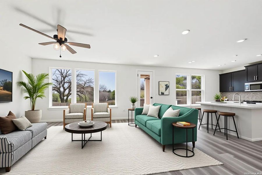 Furnished interior view inside a new home in Park Hill Commons, San Antonio (Image 8).