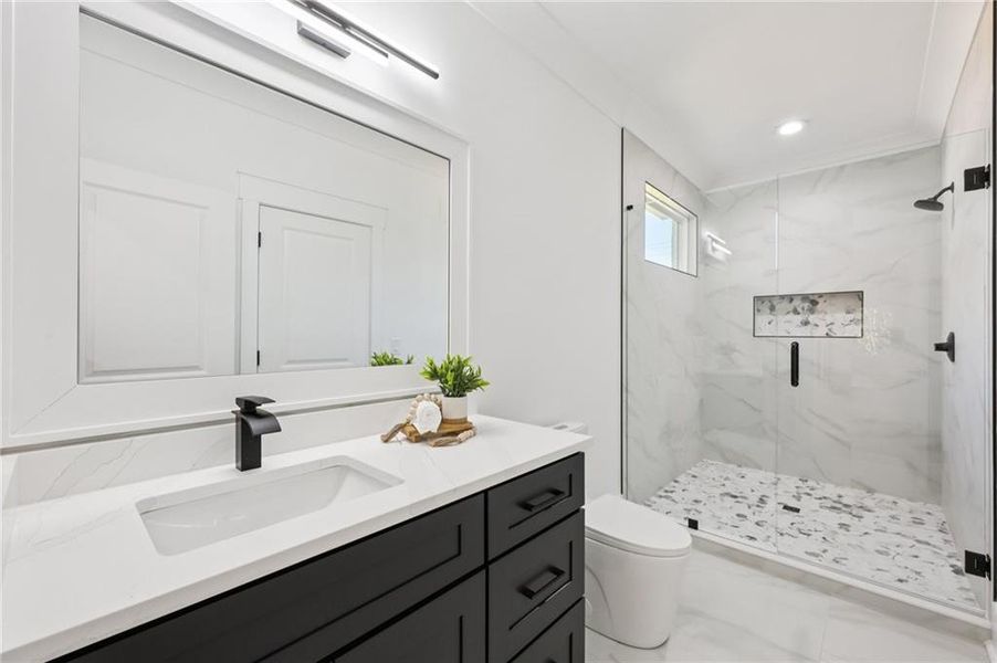 Furnished interior view inside a new home in , Buford (Image 16).