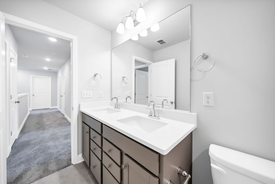Furnished interior view inside a new home in Monroe Preserve, Chapin (Image 6).