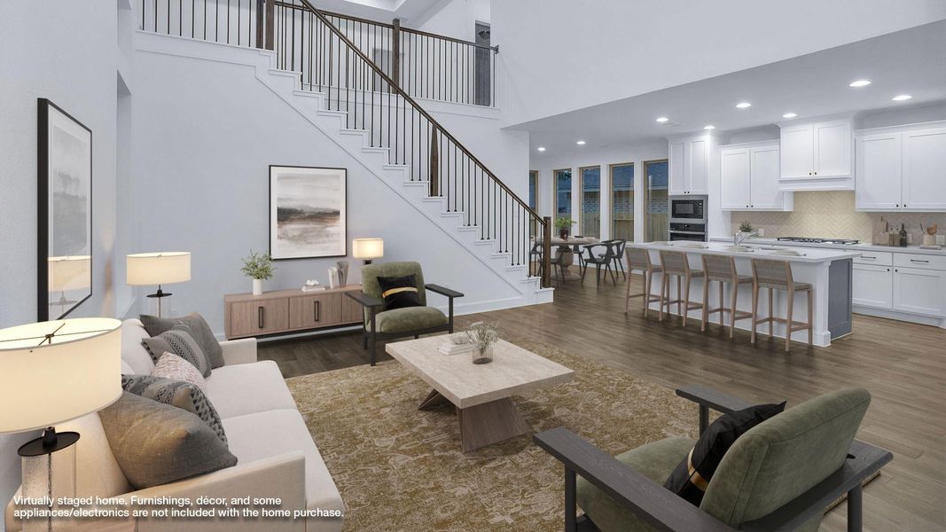 Furnished interior view inside a new home in Woodhavyn 40', Magnolia (Image 6).