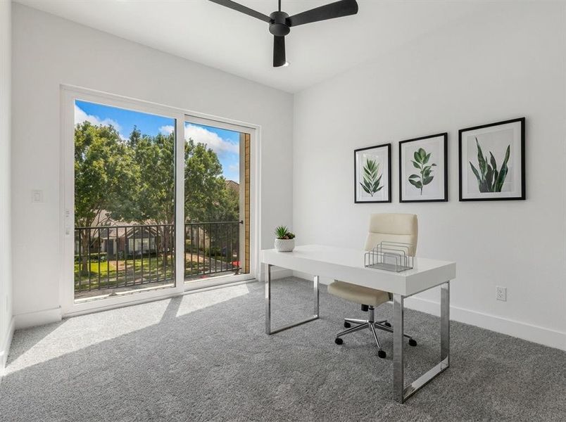 Furnished interior view inside a new home in , Dallas (Image 9).