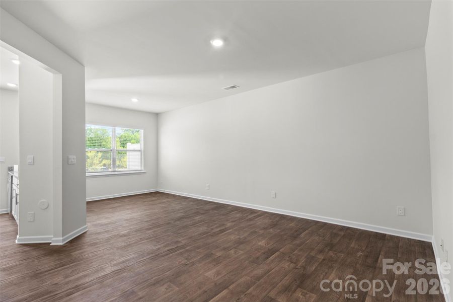 Living Area- Actual Home