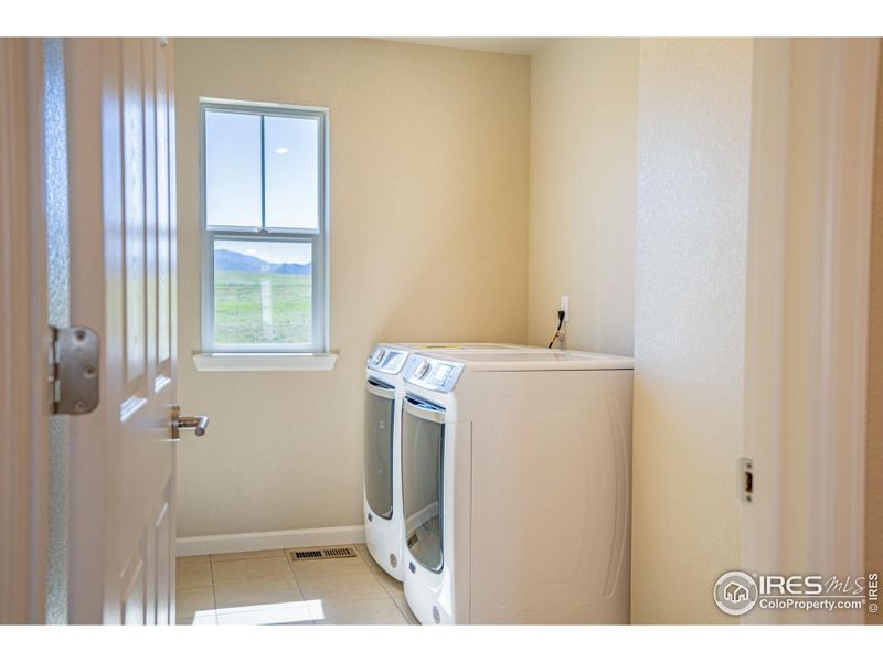 laundry room with a view