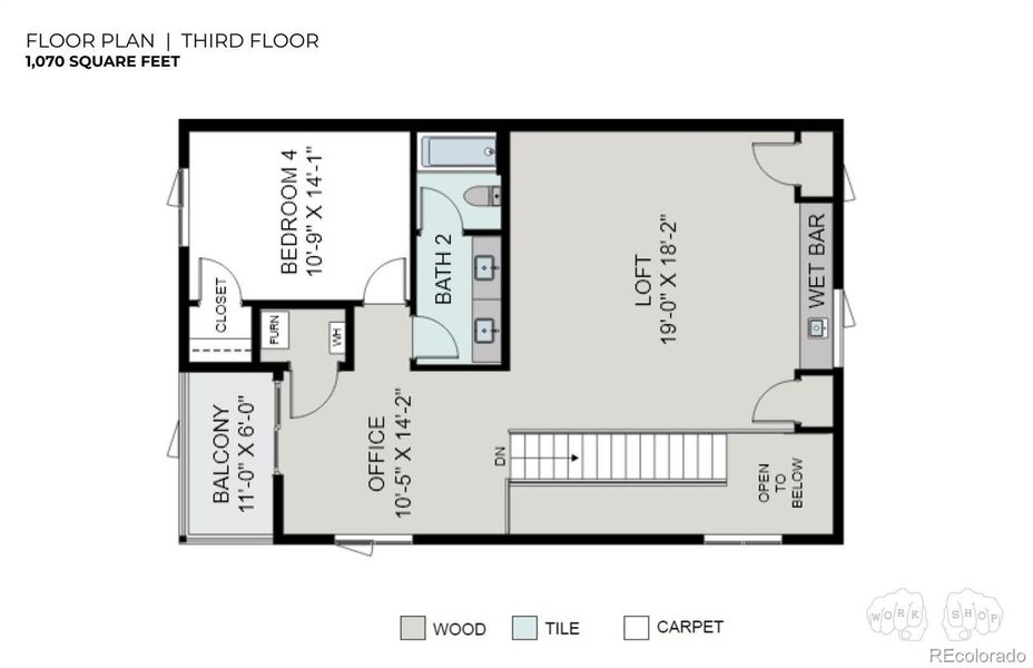 2D floor plan layout of this home in , Wheat Ridge, CO (Image 19).