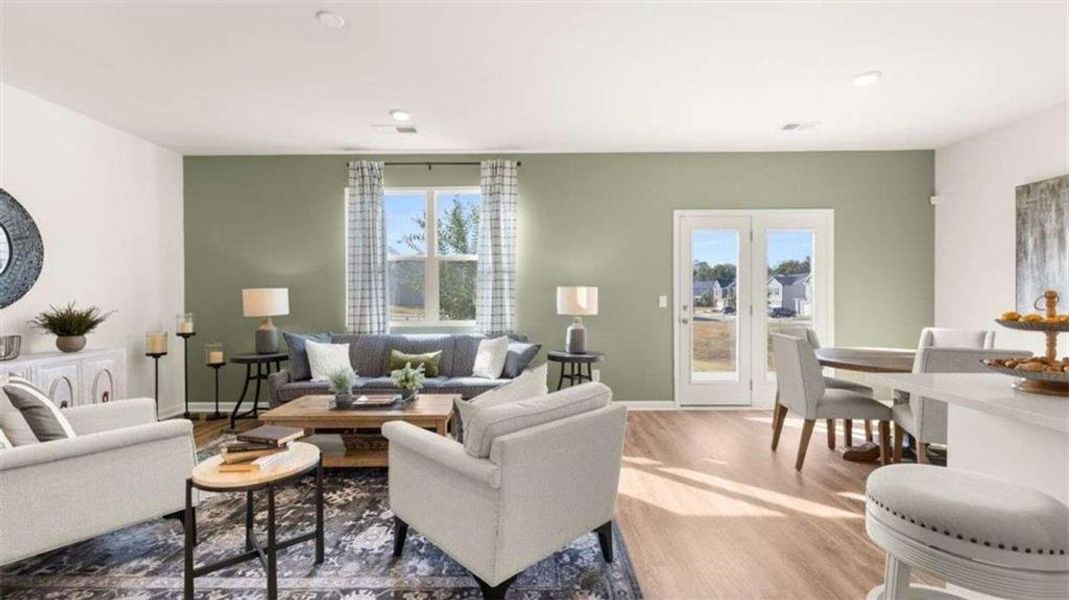 Furnished interior view inside a new home in Poplar Preserve, Newnan (Image 20).