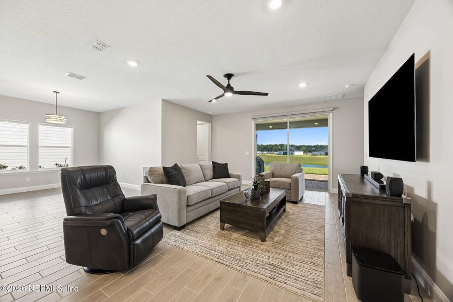 Furnished interior view inside a new home in Edenbrooke at Hyland Trail | 55+, Green Cove Springs (Image 6). Furnished interior view inside a new home in Edenbrooke at Hyland Trail | 55+, Green Cove Springs (Image 6).