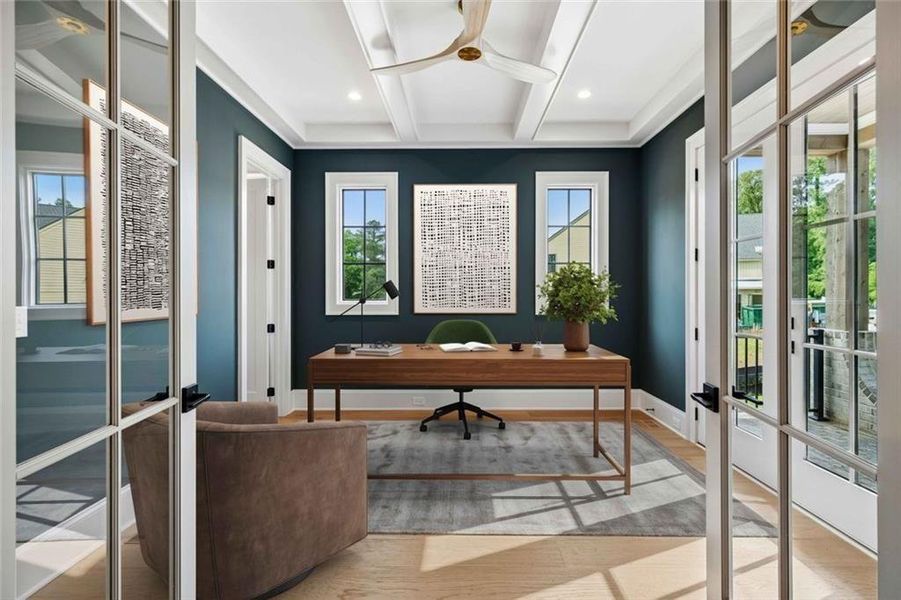 Furnished interior view inside a new home in , Roswell (Image 10).