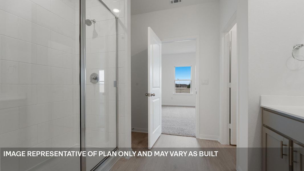 Furnished interior view inside a new home in Prairie Lakes, Buda (Image 7).