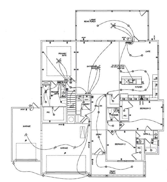 2D floor plan layout of this home in Pamlico Terrace, Awendaw, SC (Image 2).