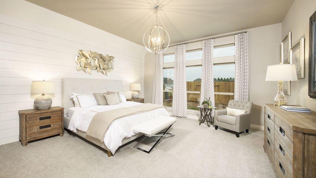 Furnished interior view inside a new home in Briggs Ranch, San Antonio (Image 38).