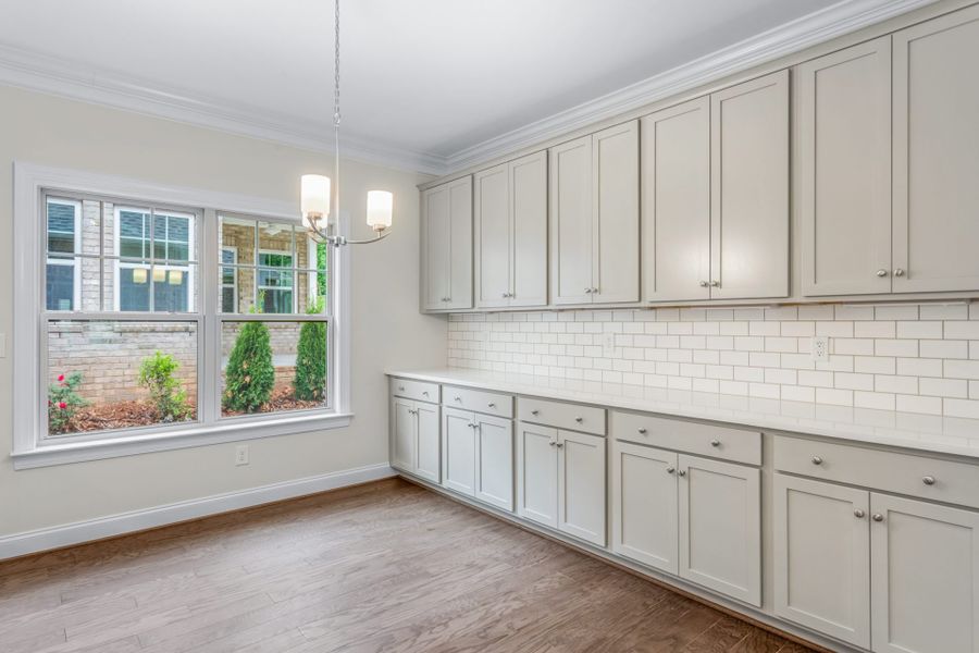 Representative furnished interior of a home built from the Ellington by Keystone Homes NC in Weybridge, Burlington (Image 11).