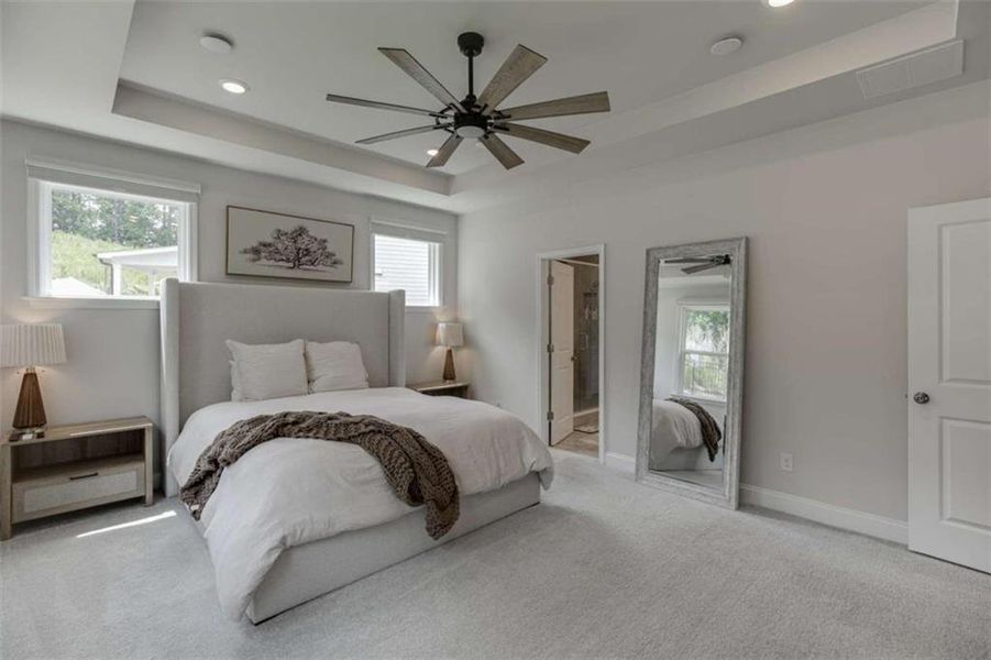 Furnished interior view inside a new home in Overlook at Lanier, Buford (Image 10).