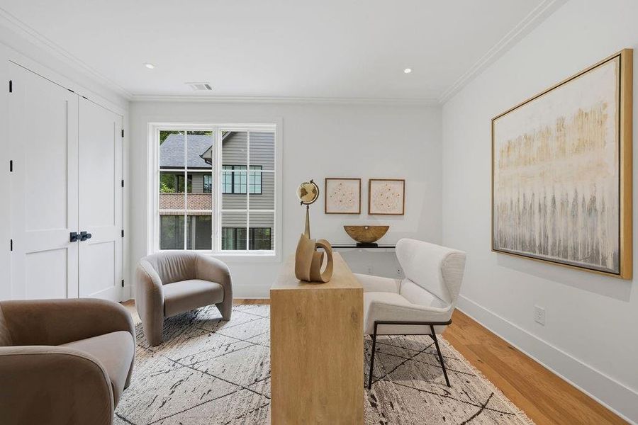 Furnished interior view inside a new home in , Atlanta (Image 84).