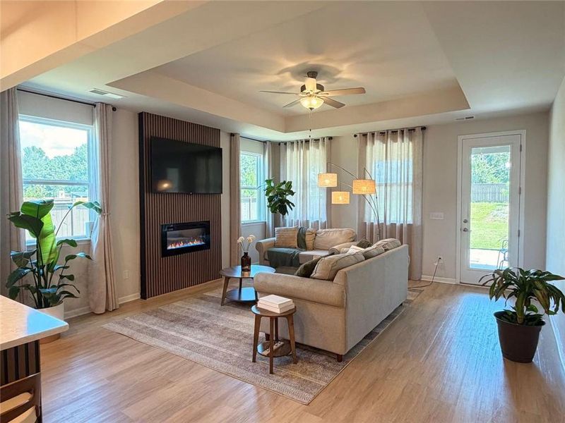 Furnished interior view inside a new home in Wehunt Meadows, Hoschton (Image 17).