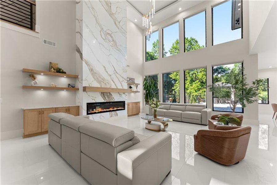 Furnished interior view inside a new home in , Lawrenceville (Image 97).