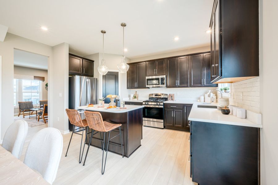 Representative furnished interior of a home built from the Yosemite by Fischer Homes in Twin Lakes, Hoschton (Image 20).
