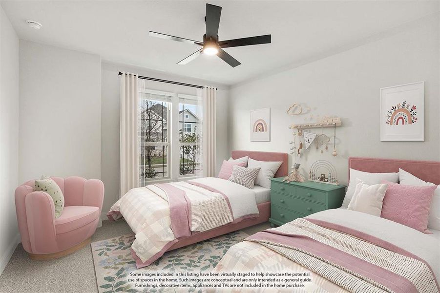 Furnished interior view inside a new home in Waterscape Classic 50s, Royse City (Image 29).