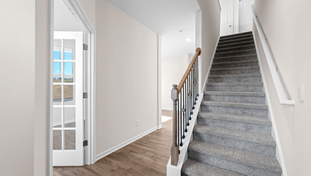 Representative unfurnished interior of a home built from the Biltmore by D.R. Horton in Hunters Ridge, Woodruff (Image 15).