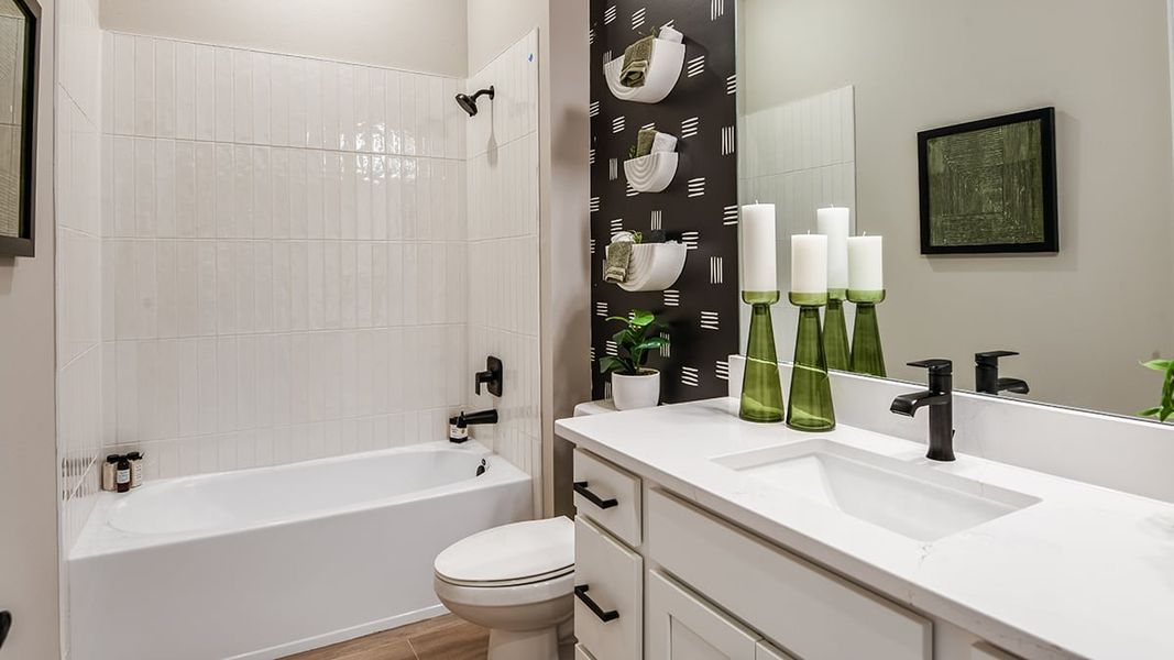 Representative furnished interior of a home built from the Pallazio by Taylor Morrison in Esplanade at McKinnon Groves, Winter Garden (Image 28).