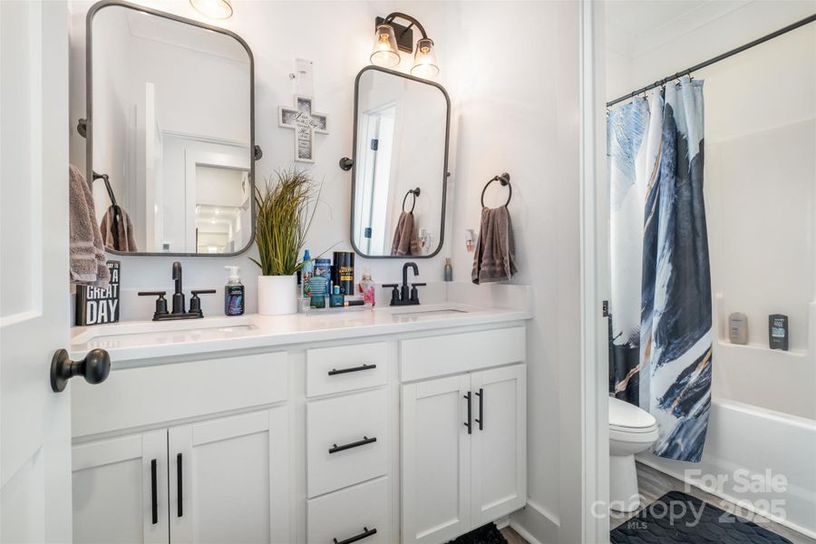 Furnished interior view inside a new home in , Clover (Image 36).