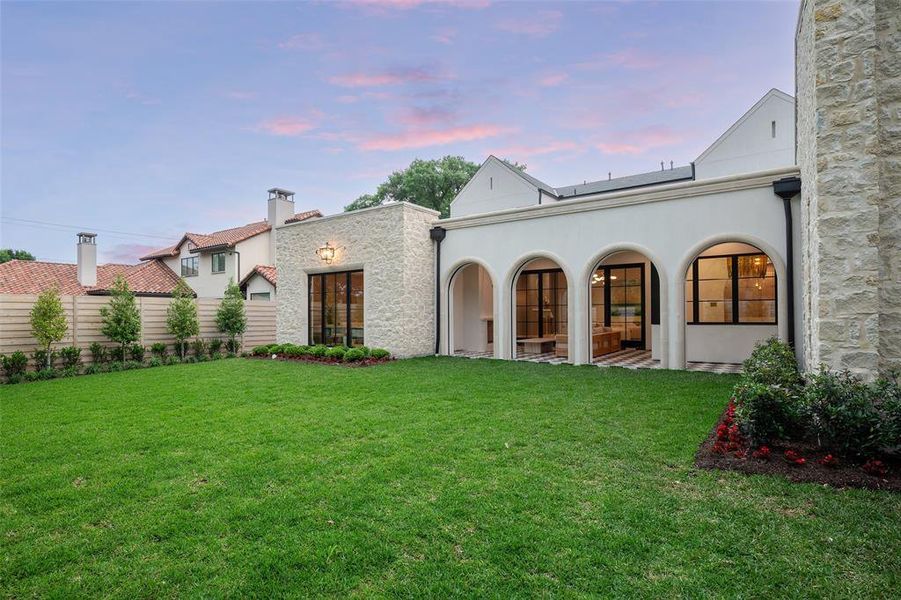 Exterior details and patio area of a home in , Dallas (Image 24). Exterior details and patio area of a home in , Dallas (Image 24).