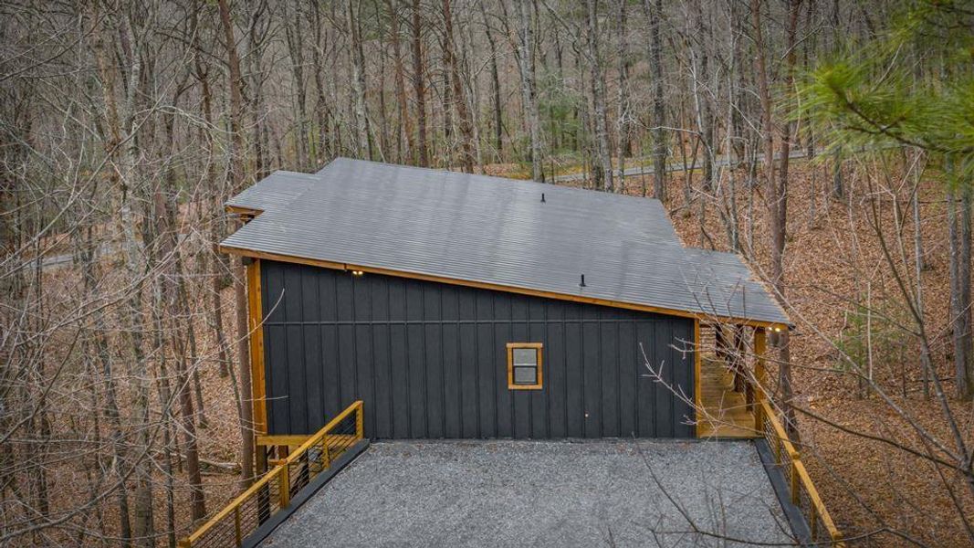 Exterior details and patio area of a home in , Morganton (Image 31).