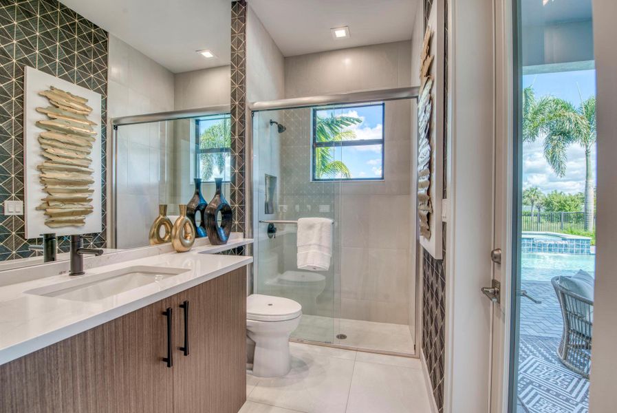 Furnished interior view inside a new home in Apex at Avenir, Palm Beach Gardens (Image 11).